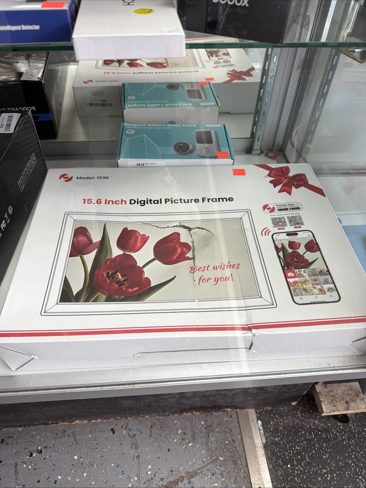 15.6-Inch Digital Smart Picture Frame with WiFi, HD Touch Screen, 64GB Storage