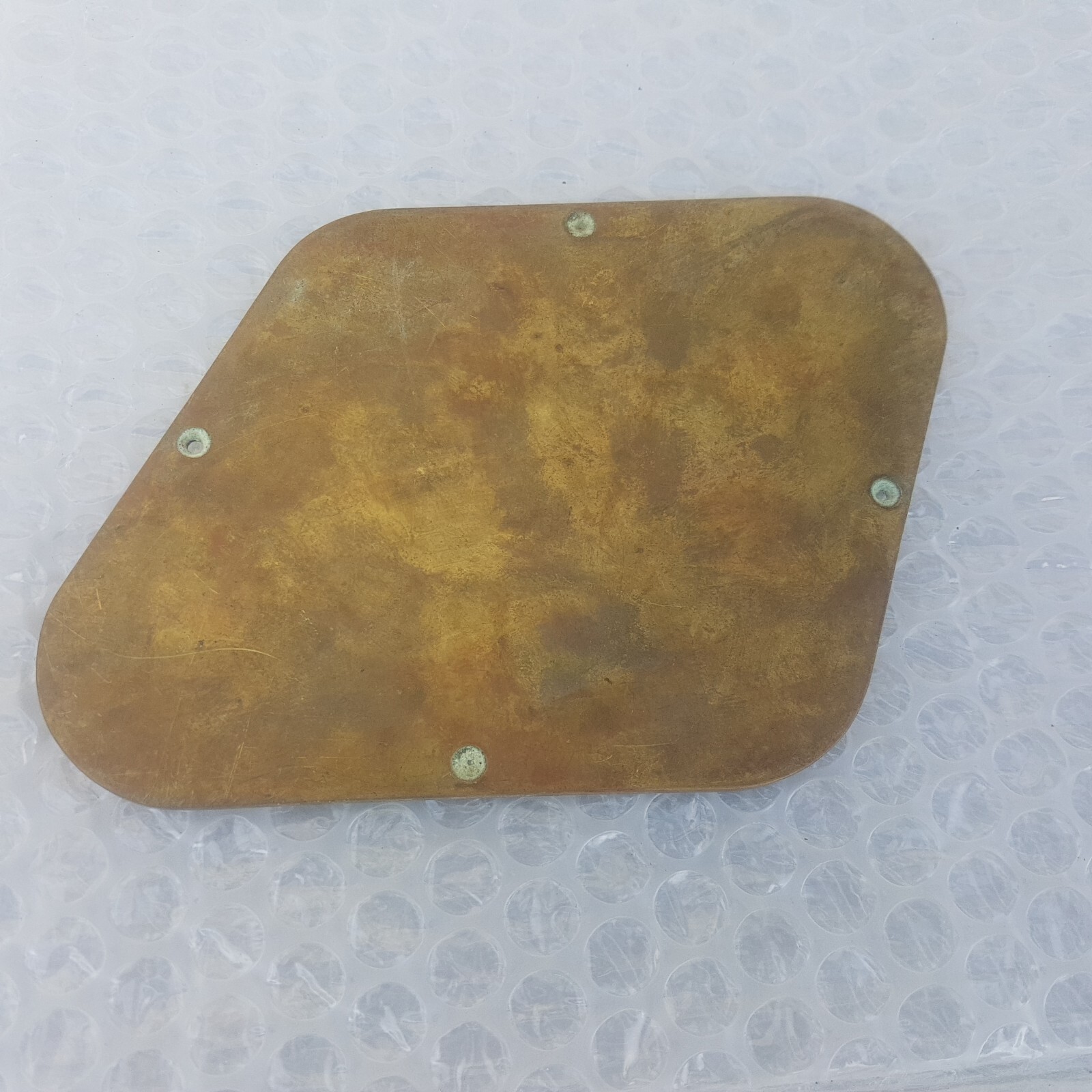 70's SCHECTER LP BRASS ELECTRONICS COVER / BACK PLATE