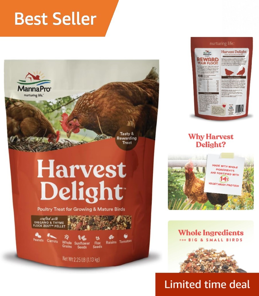 Engaging Mixed Flock Treats: Whole Ingredient Chicken Snack - 2.5 lbs