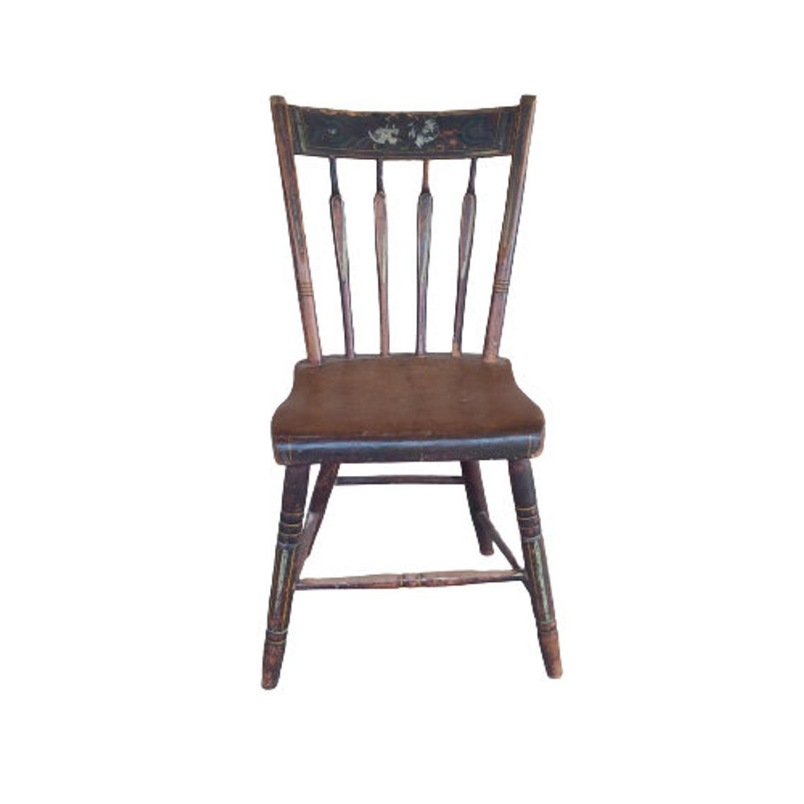 Hand Painted Antique Vintage Wood Chair C Nees Primitive SHIPPING AVAILABLE 