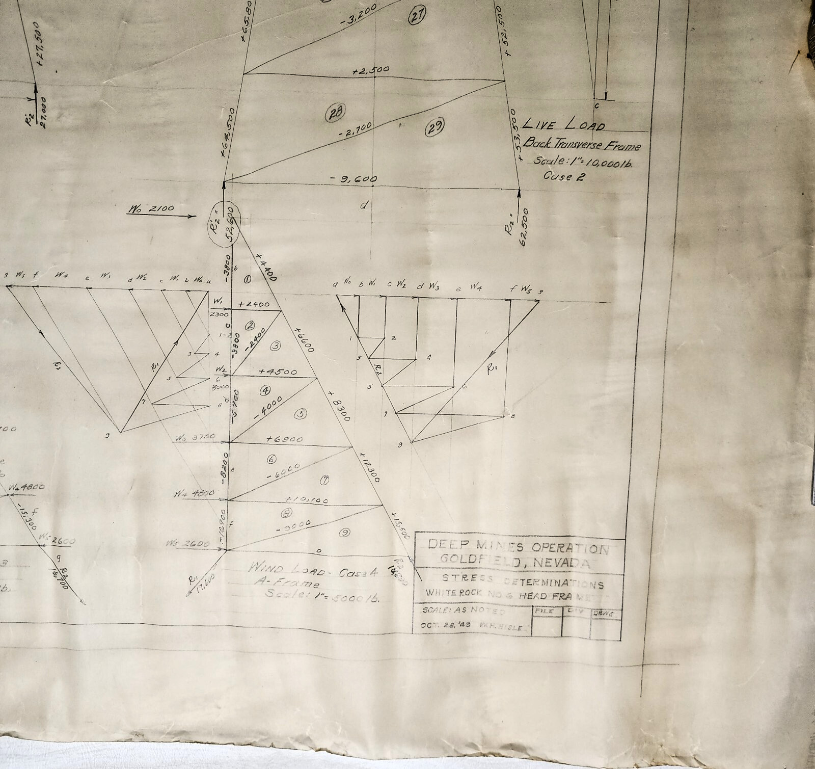 Deep Mines Mining Operation Goldfield Nevada White Rock No. 6 Head Frame