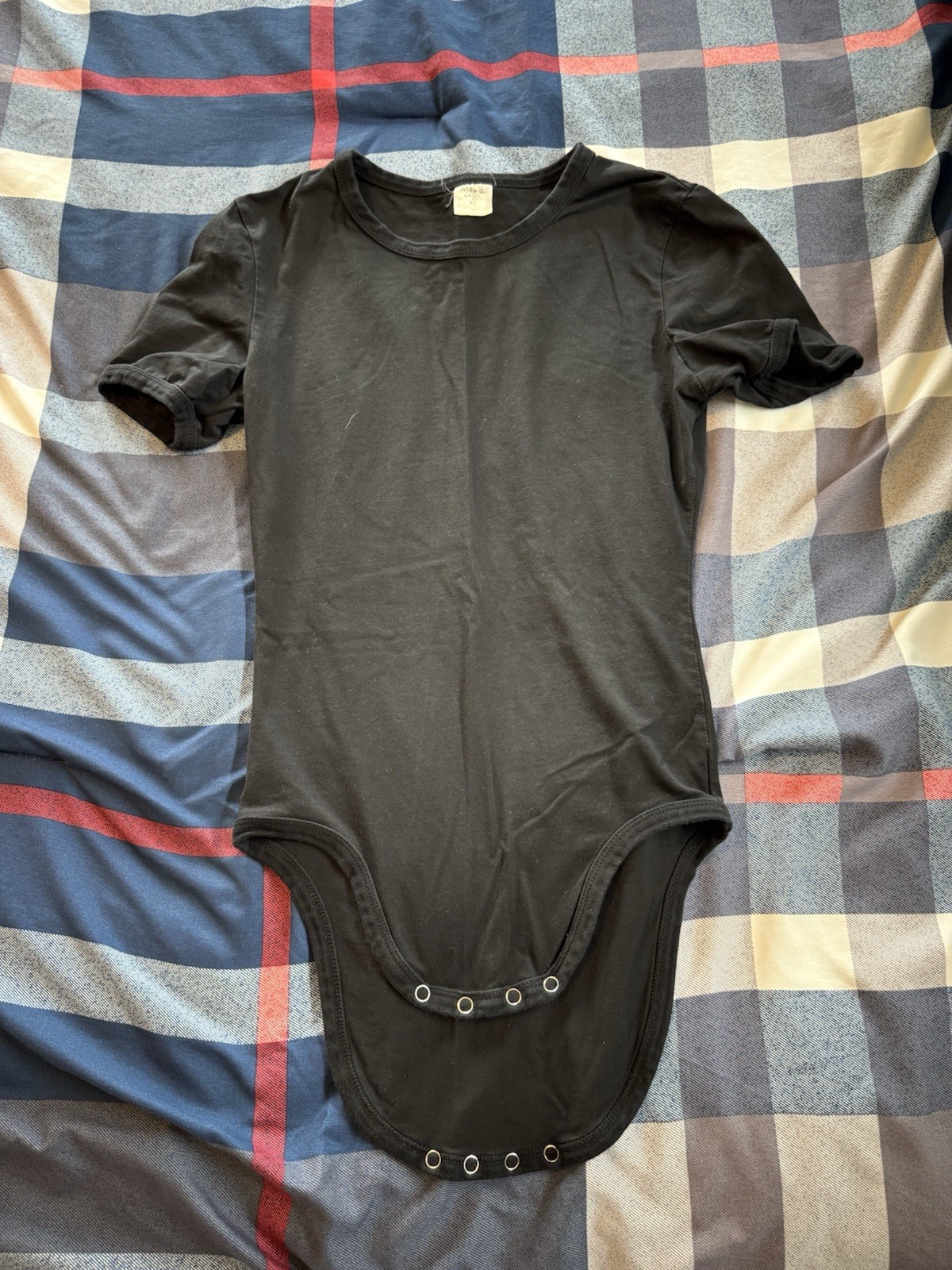 Adult Snap Crouch Body Suit Size XS Black ABDL