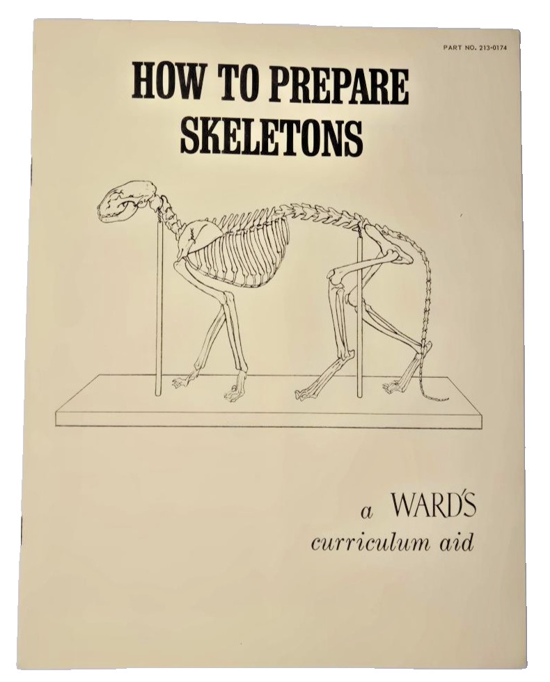 WARD's booklet how to prepare skeletons 1966 Schmitt