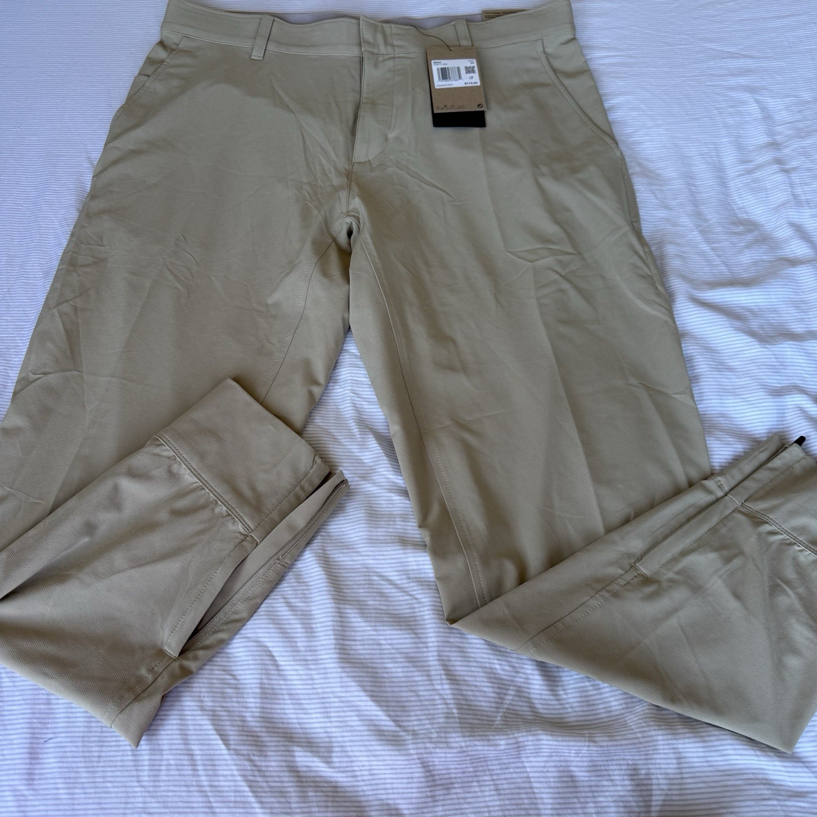 Nike Golf Standard Fit Ankle Length Jogger Pants Size 34 khaki