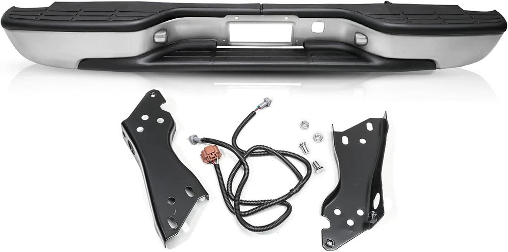 Rear Bumper Assembly Fits for 1999-2006 Chevy Silverado GMC Sierra 1500 2500,