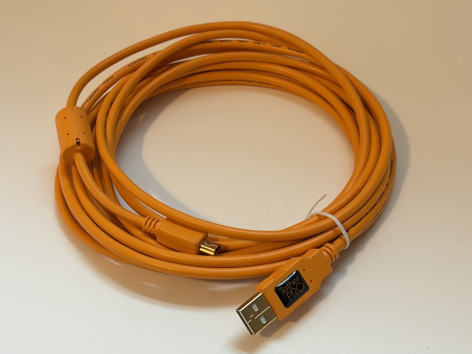 Tether Tools TetherPro USB 2.0 Type-A to 5-Pin Mini USB  Cable 15 Ft