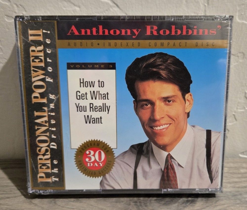 Anthony Robbins Personal Power II Vol 3 How To Get What You Really Want 2 CD NEW