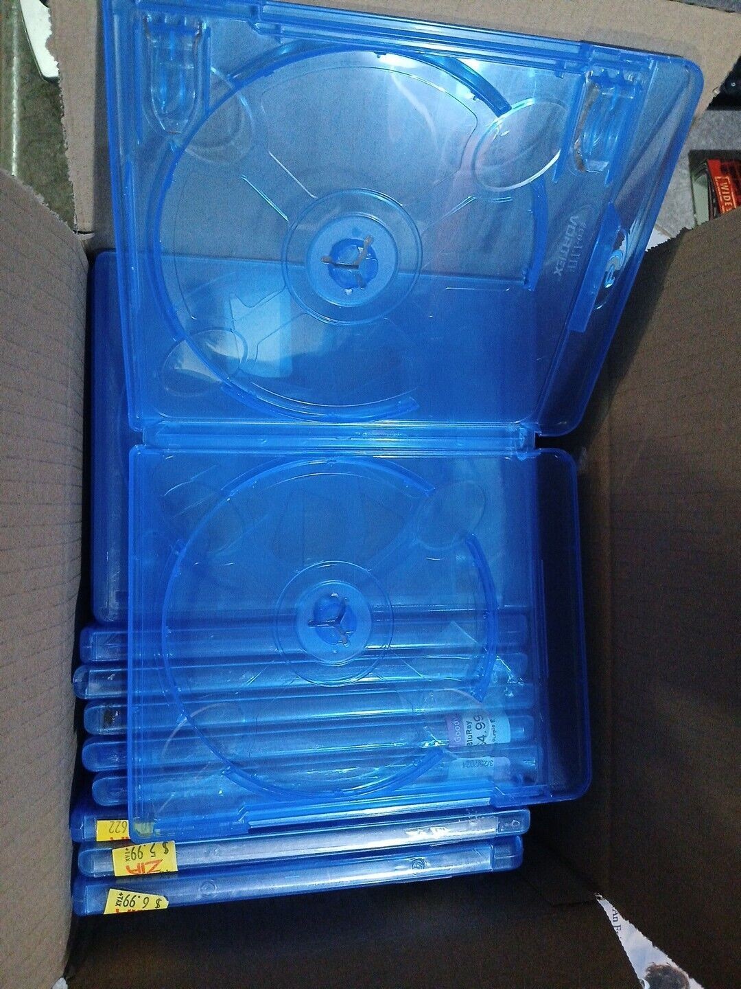 Lot of 18 Pre-owned Blu-Ray 2-disc capacity replacement cases (Holds 2 Discs)