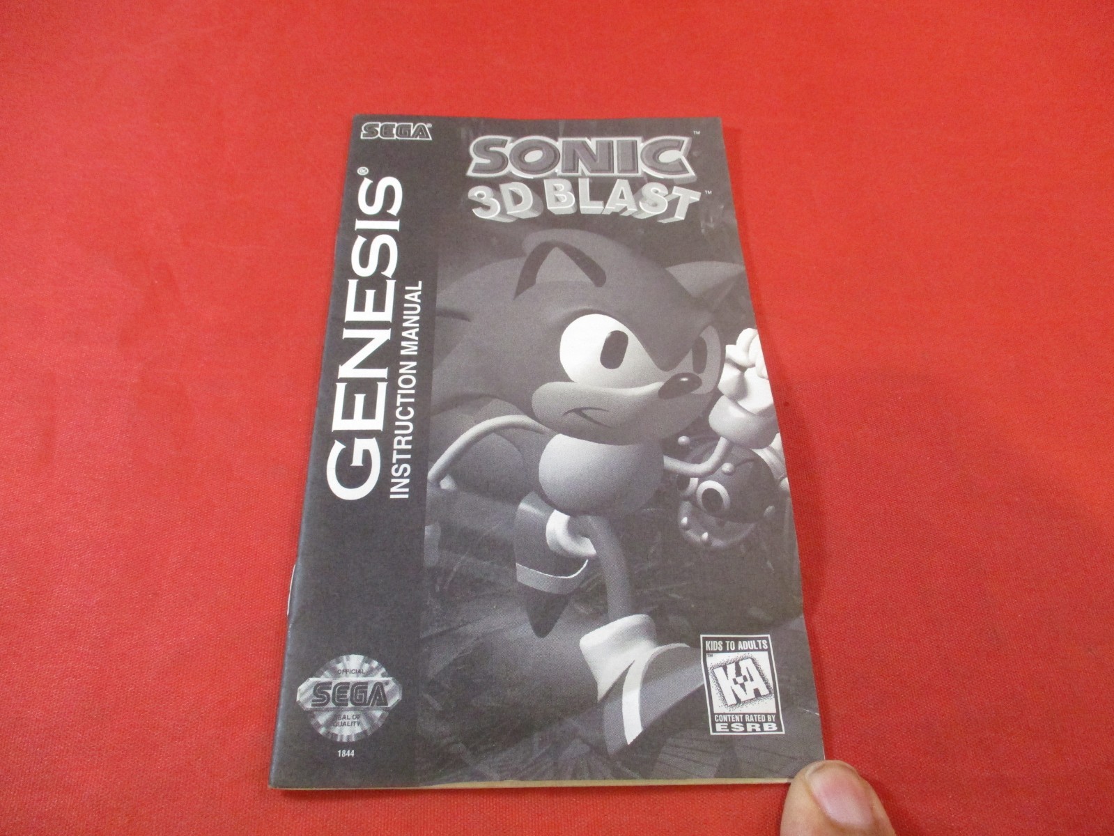 Sonic 3D Blast Sega Genesis Instruction Manual Booklet ONLY