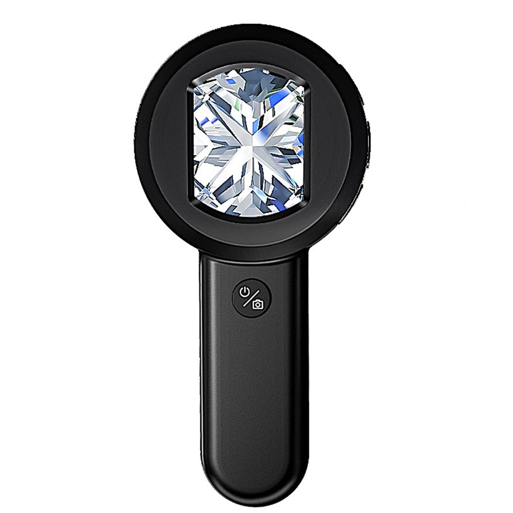 USB Charging 100X Reading Loupe with 8 LED Light Rechargeable Portable3447