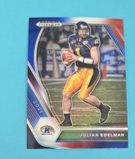 2021 Prizm Draft Pick Red White Blue #66 Julian Edelman Kent St FOOTBALL Card 8C
