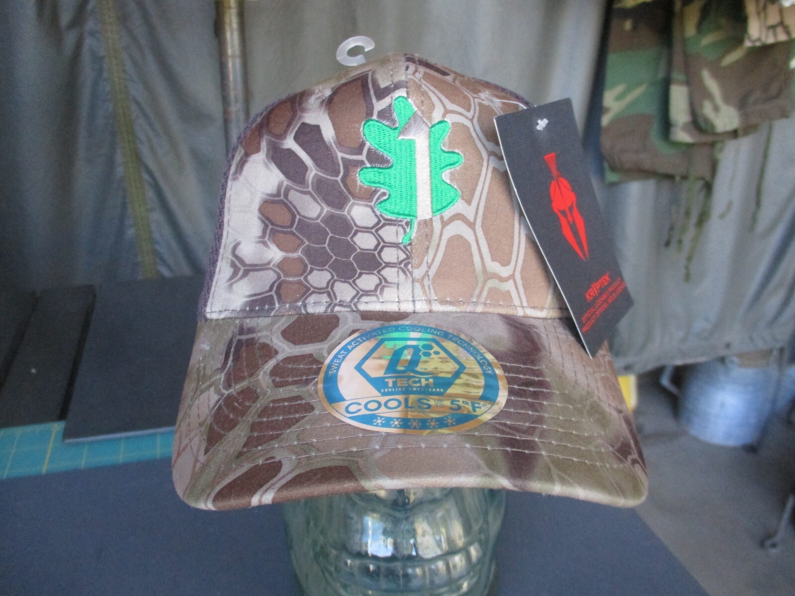 KRYPTEK NWT Heat Gear Mesh Back Tactical Ball Cap, Camouflage Hat