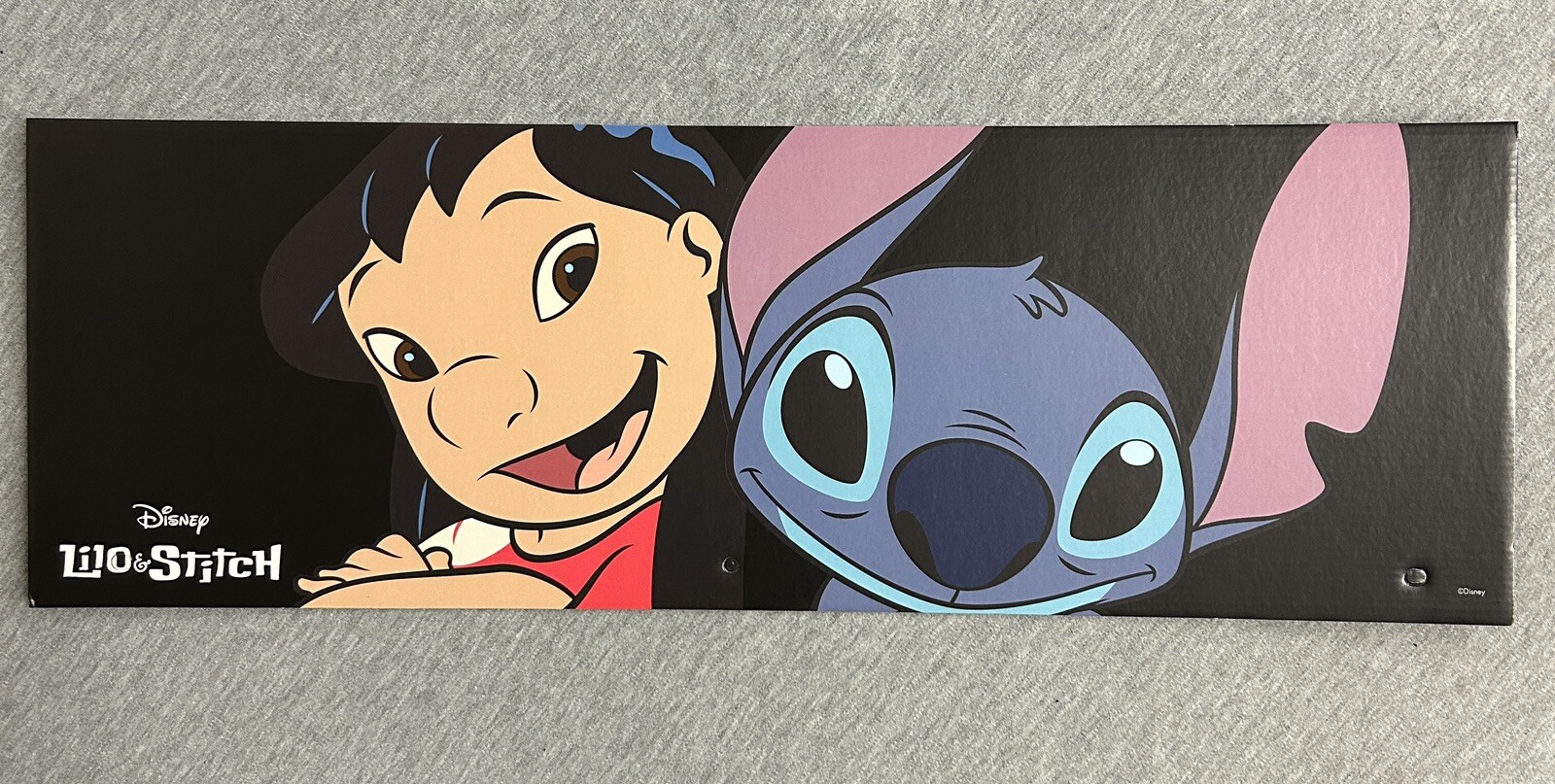2024 Spirit Halloween Display End Cap 24" x 8" - Lilo & Stitch
