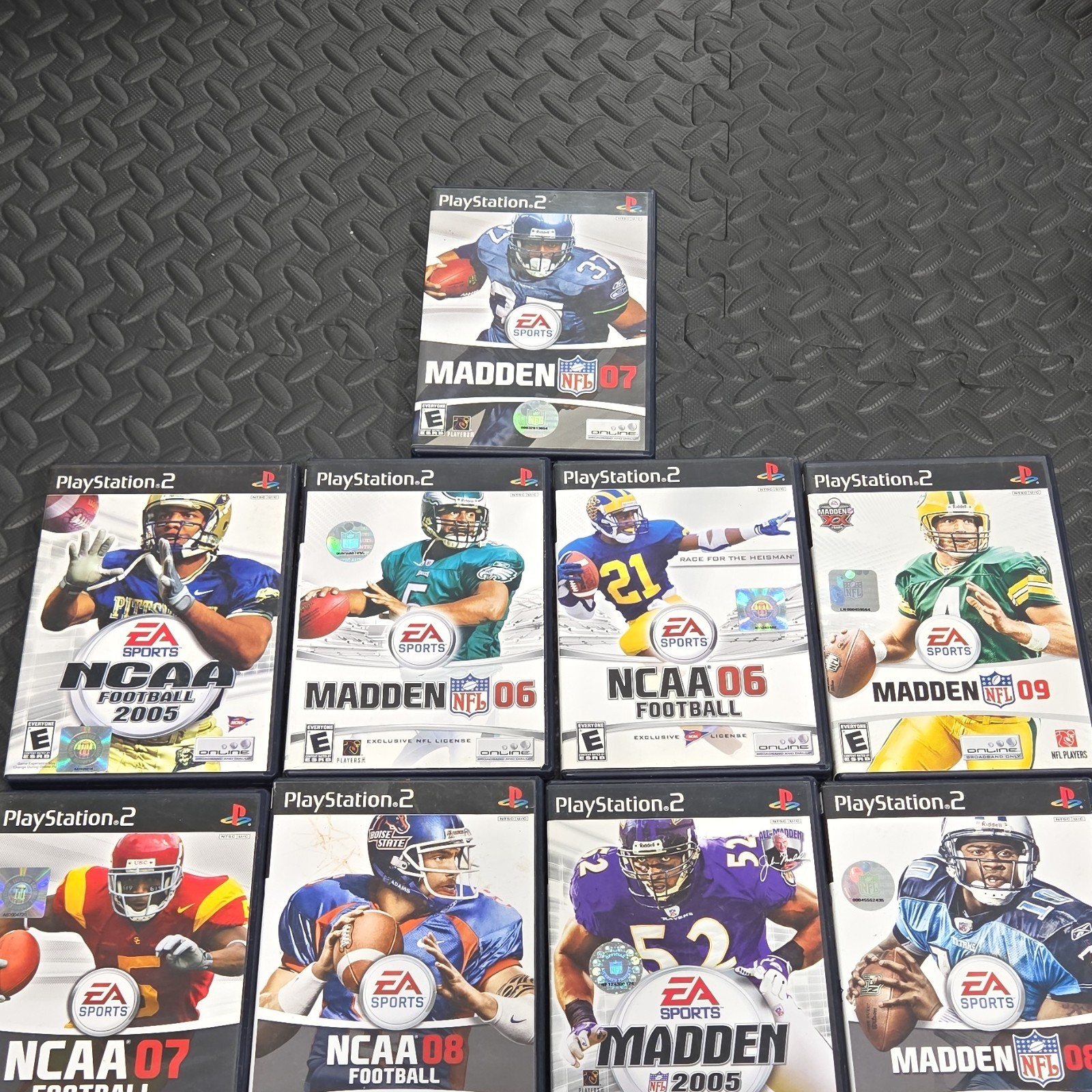 EA Sports Madden NFL & NCAA Football Series PlayStation 2 Game Lot NTSC-U/C