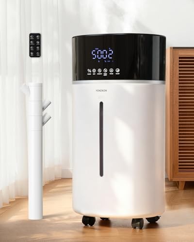  Cool and Warm Mist Humidifier Large Room, 4.76Gal/18L Humidifiers for White