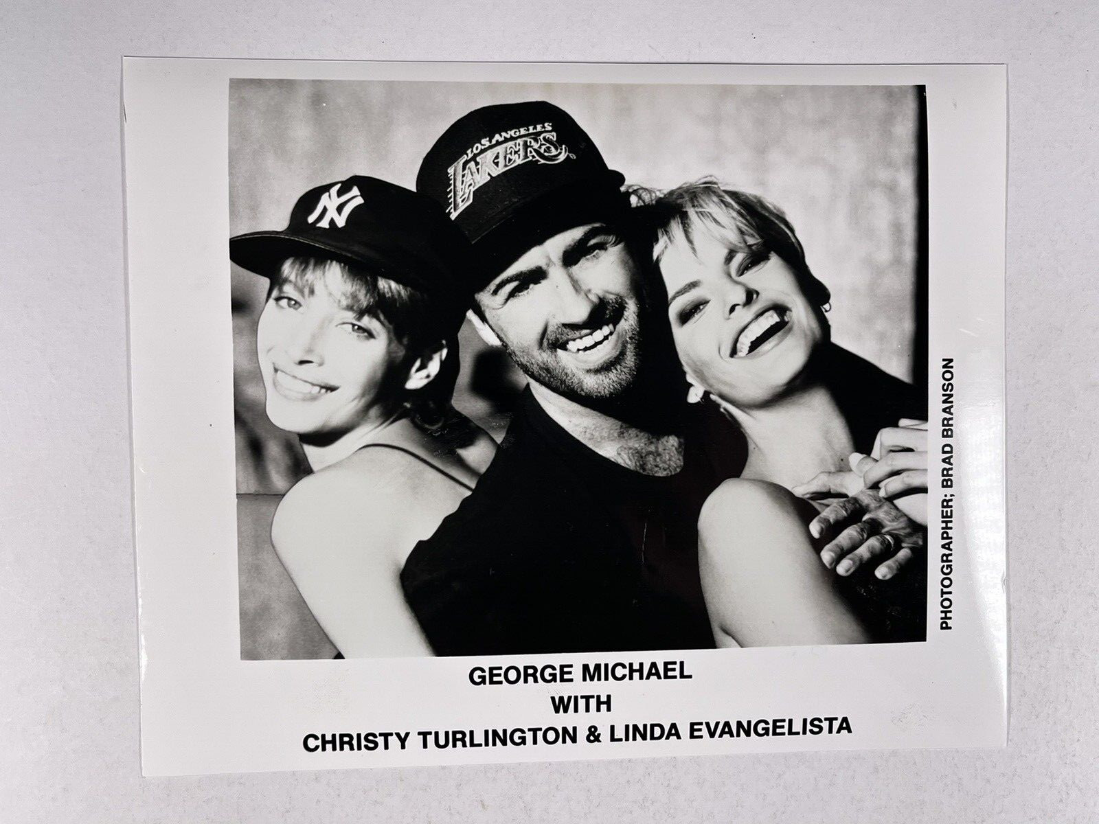 George Michael Photo Christy Turlington Linda Evangelista Original Promo 1991