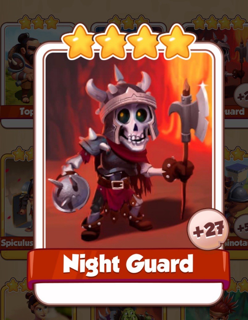 coin master Night Guard card