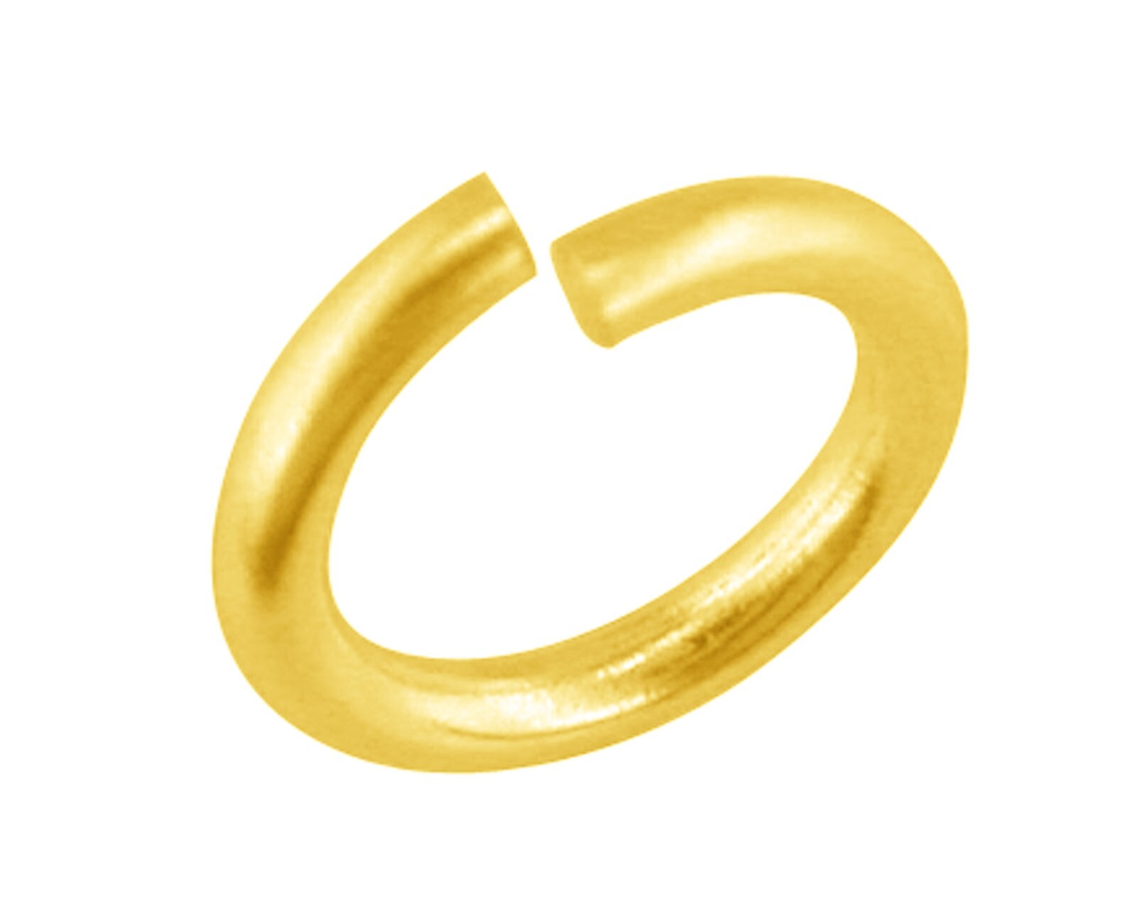 Solid 9ct Yellow Gold 8mm Open Heavy Weight Jump Ring For Jewellery Making