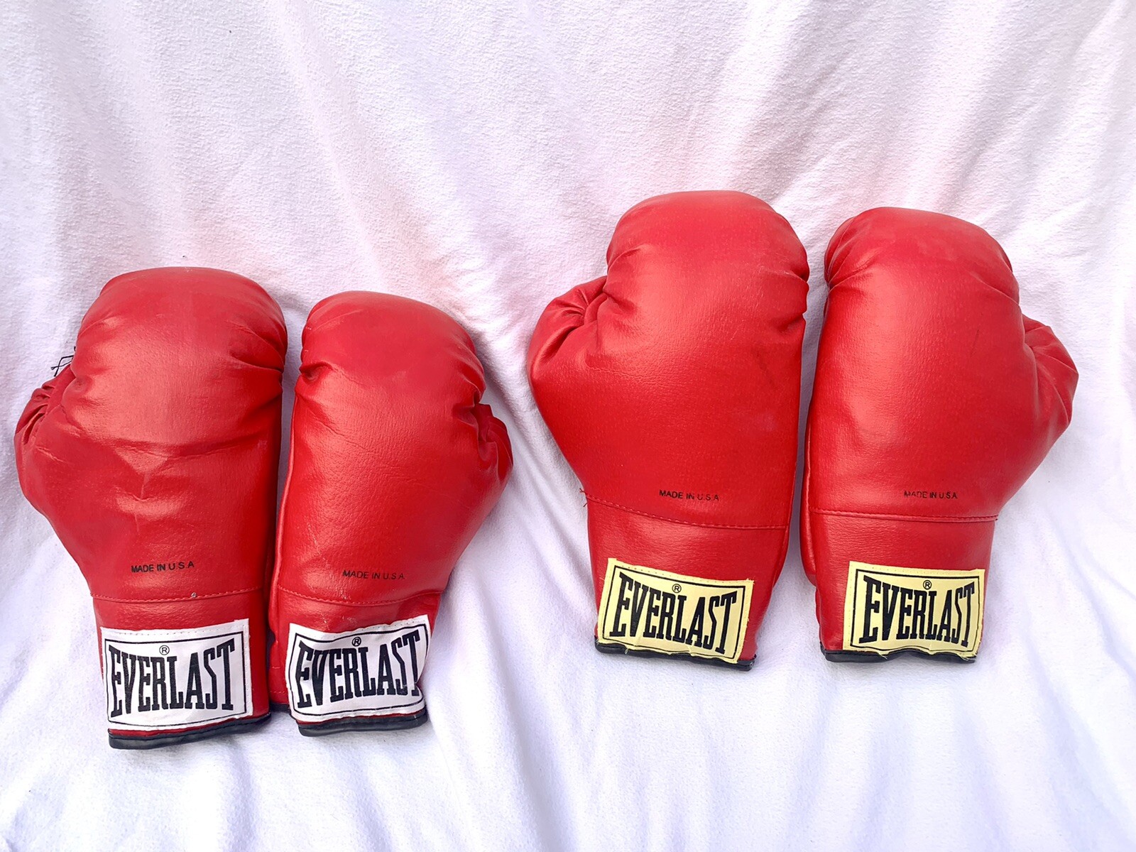 Everlast BOXING GLOVES Training Sparing Father son daughter Size 11 & 12 _