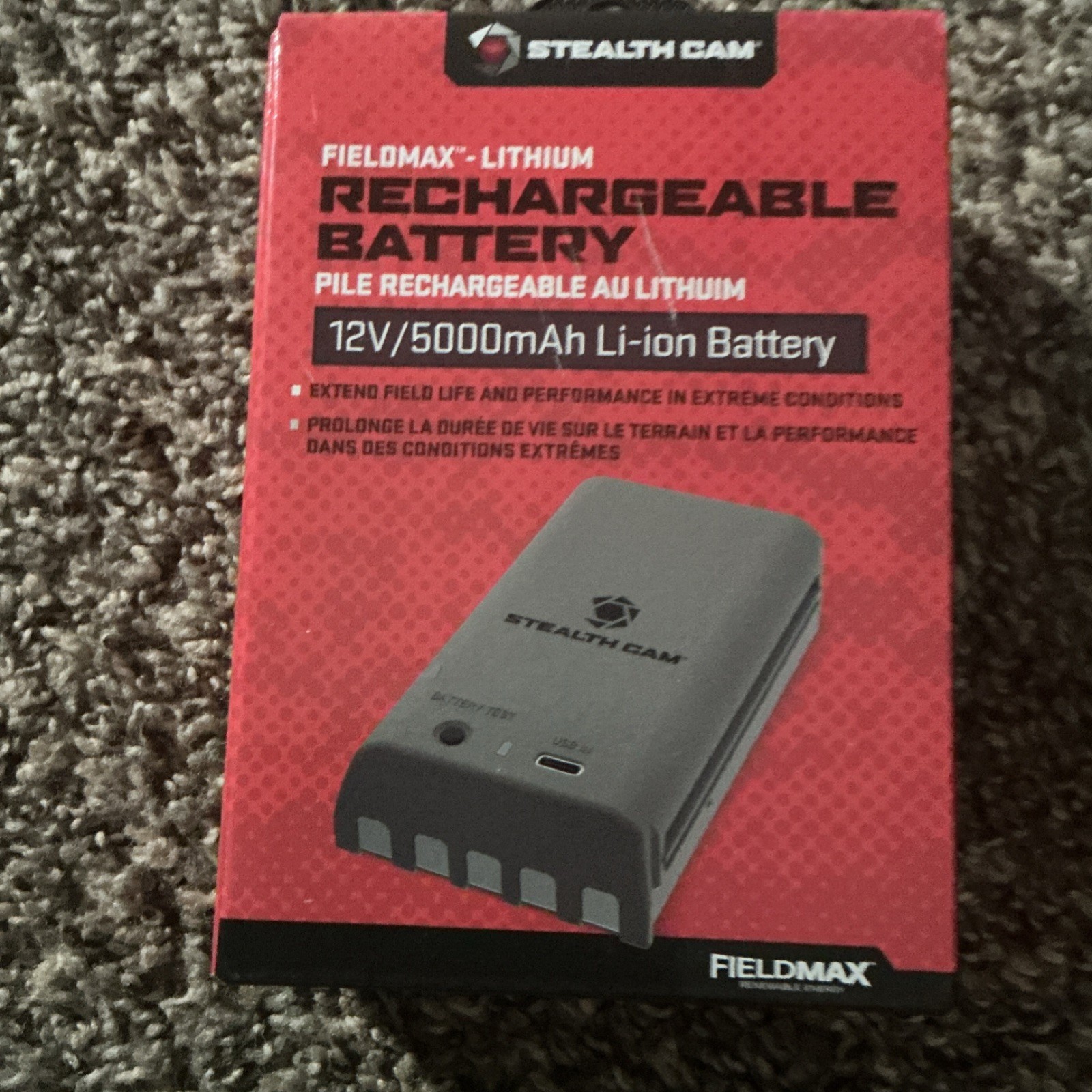 Stealth Cam Fieldmax 12V 5000mAh Li-Ion Rechargeable Battery