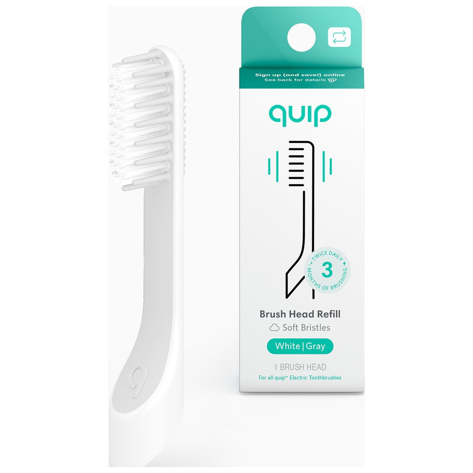 Replacement Brush Head for Electric Toothbrush Soft Bristles Full Head Gum Care