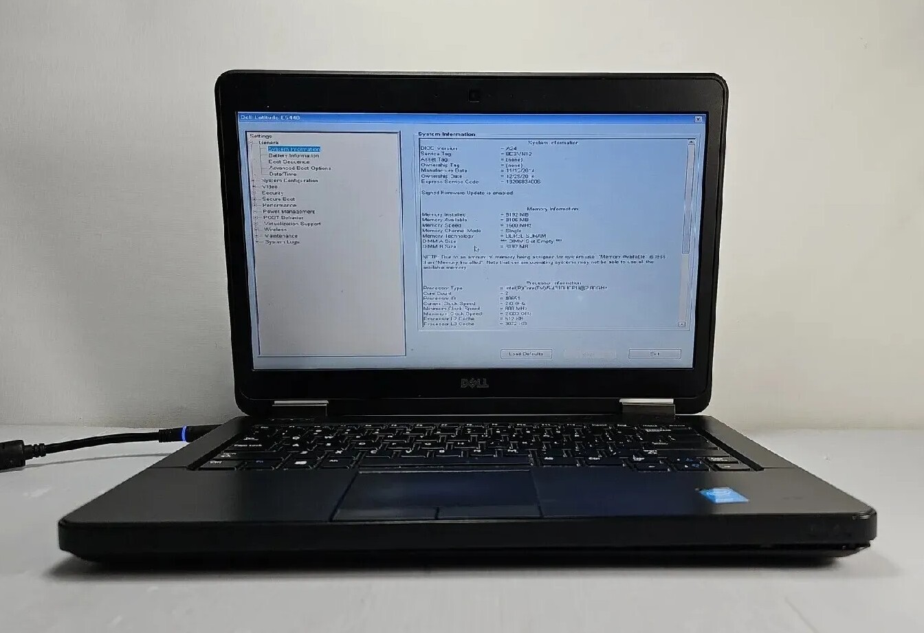 DELL LAPTOP  Computer E5440 14.1" Intel Core i5 8GB Ram NO HDD/BATTERY 