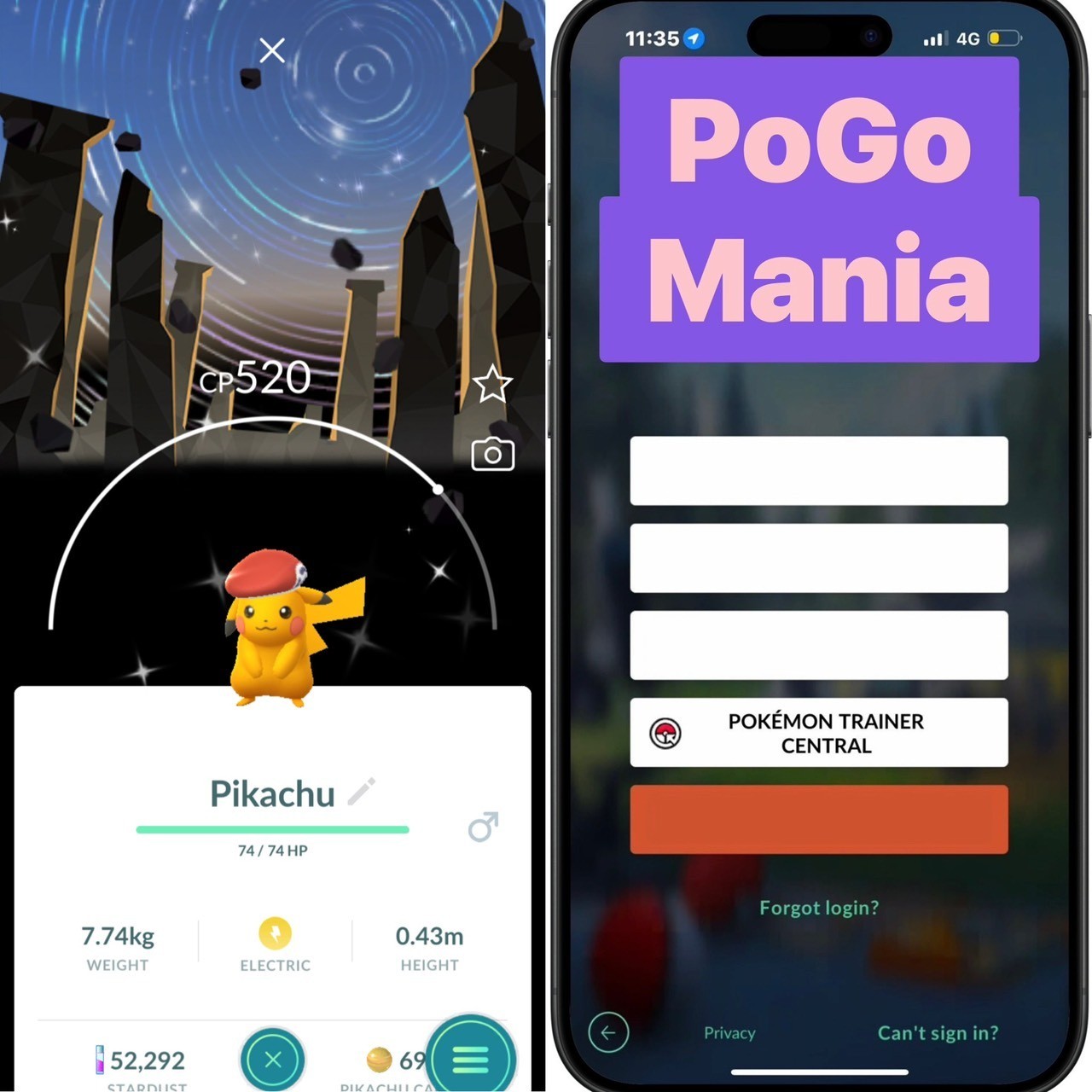 Shiny Pikachu with Lucas's Hat (Male)✨Diamond Version Special BG✨mini PTC 20k✨