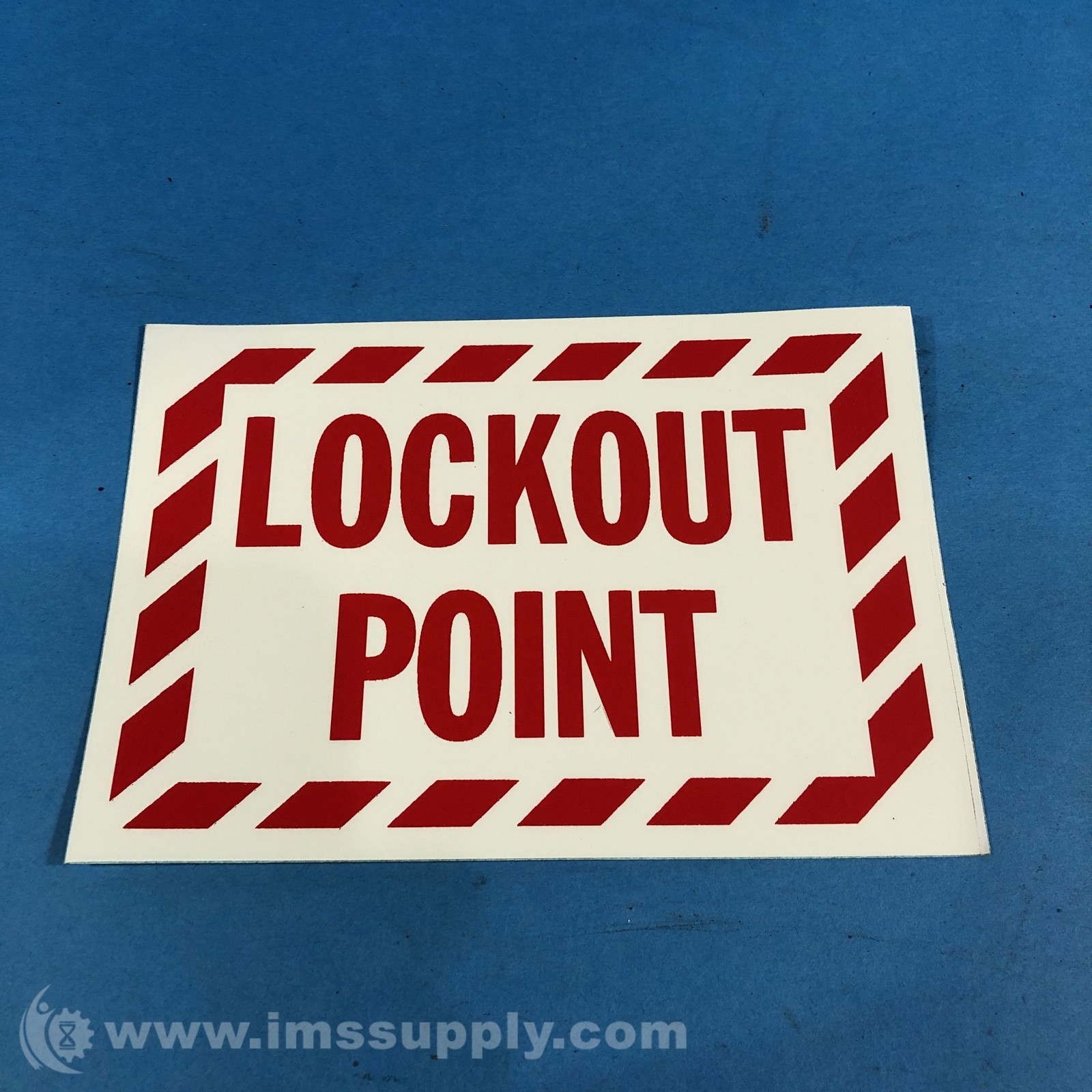 Lockout Point Red on White Label FNIP