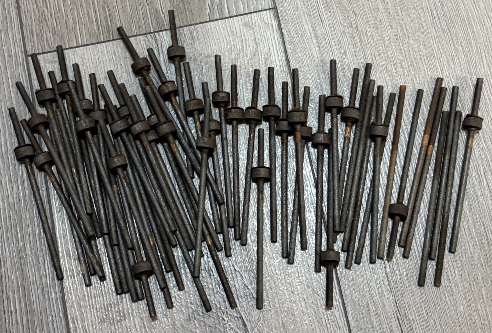 Complete Set Antique 1800s Pump Organ Pitman Rods (Wooden)