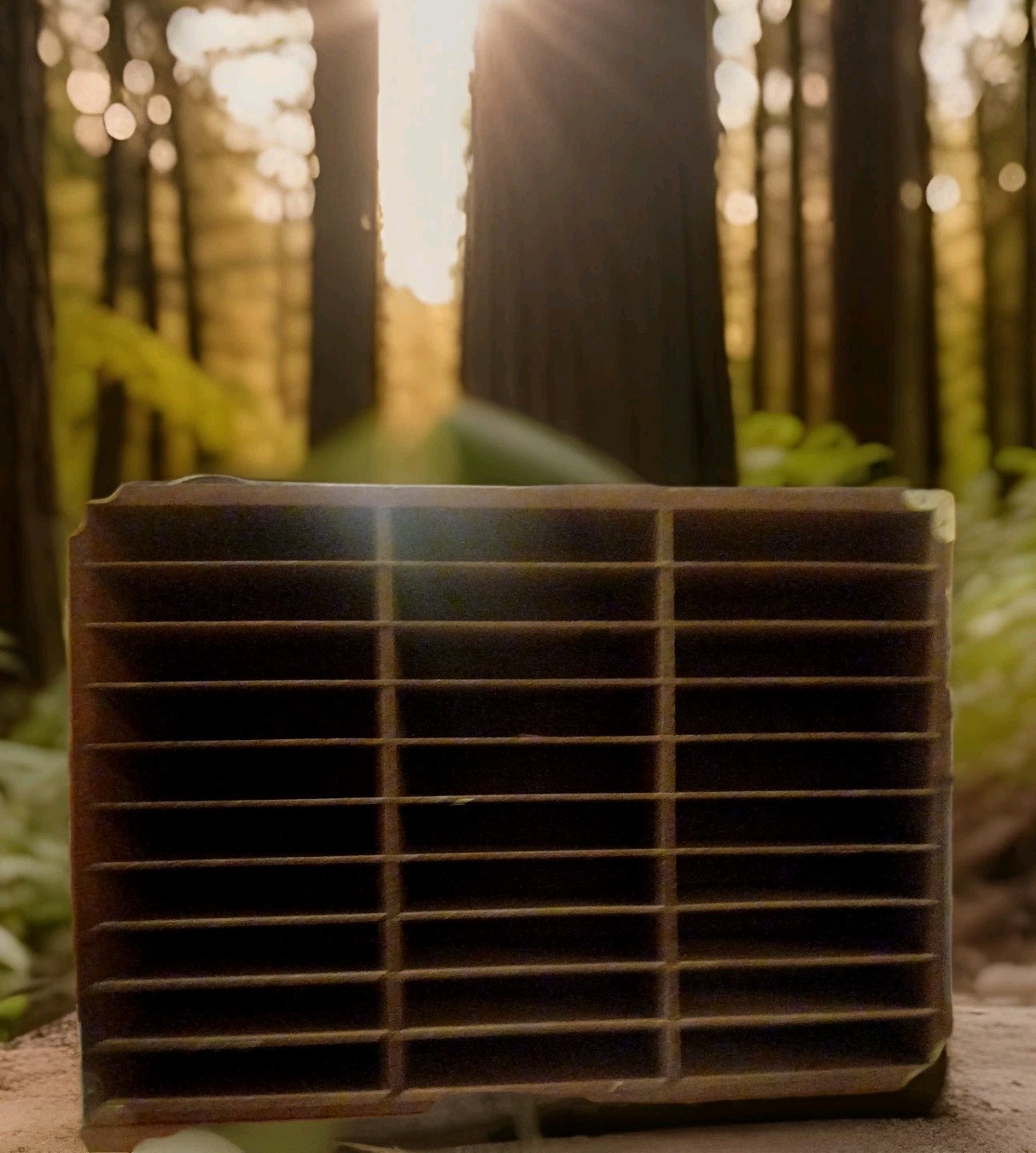 Cassette Tape Caddy, Wood & Brass , Holds 30 Cassette Tapes