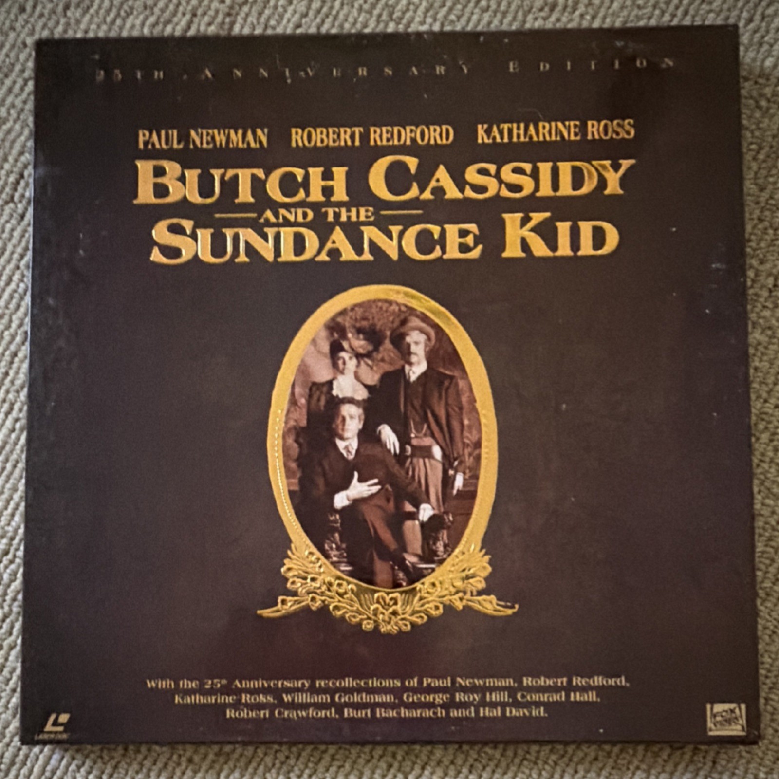Butch Cassidy and the Sundance Kid LaserDisc 25th Anniversary Newman Redford