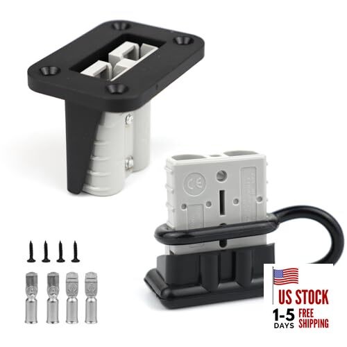 2pcs 50 Amp Battery Quick Connect/Disconnect Connector for 6 to 12 Gauge 