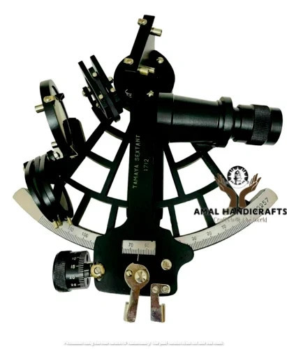 AMAL Vintage Tamaya Sextant Black 9" Nautical Navigation Working Marine Antique