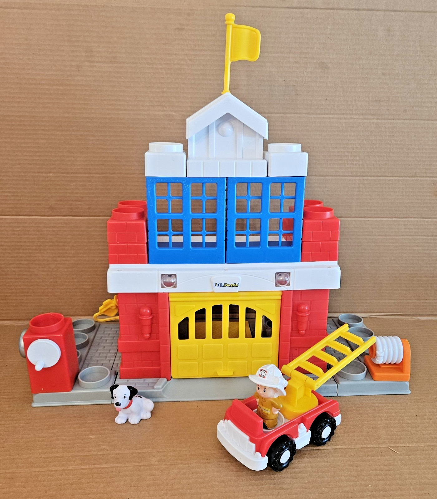 Little People Firehouse Lights & Sounds 2012 Target Exclusive Complete Firetruck