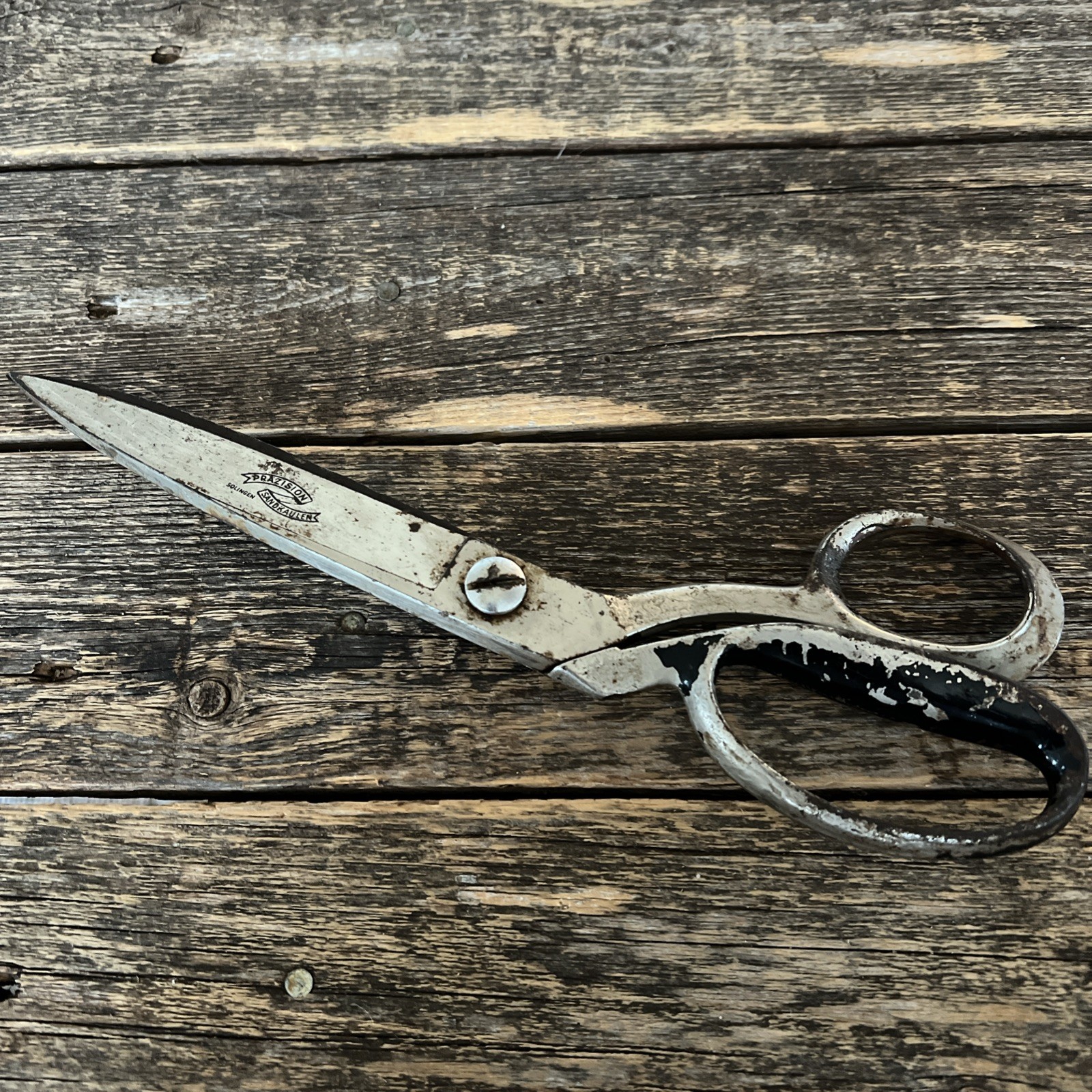 LARGE ANTIQUE Prazision Sandkaulen 10” SOLINGEN SHEARS GERMANY