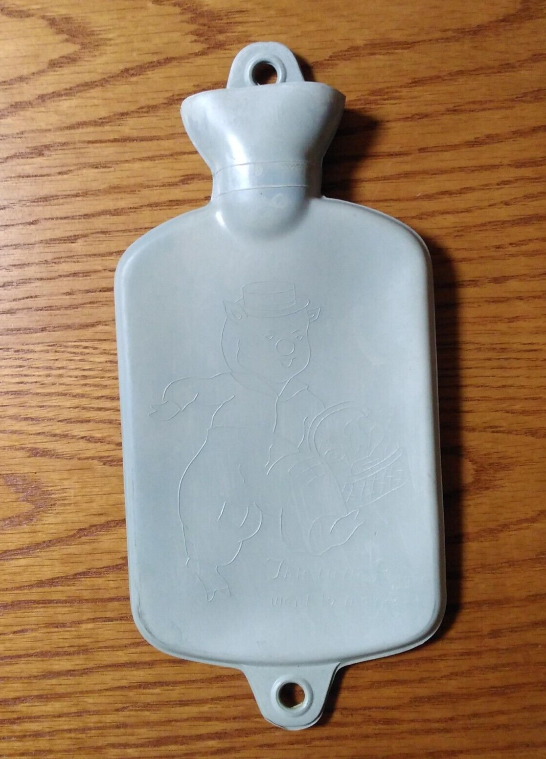 Vintage Baby Doll Collectible Hot Water Bottle- Nursery Rhyme -Little Piggy-Blue