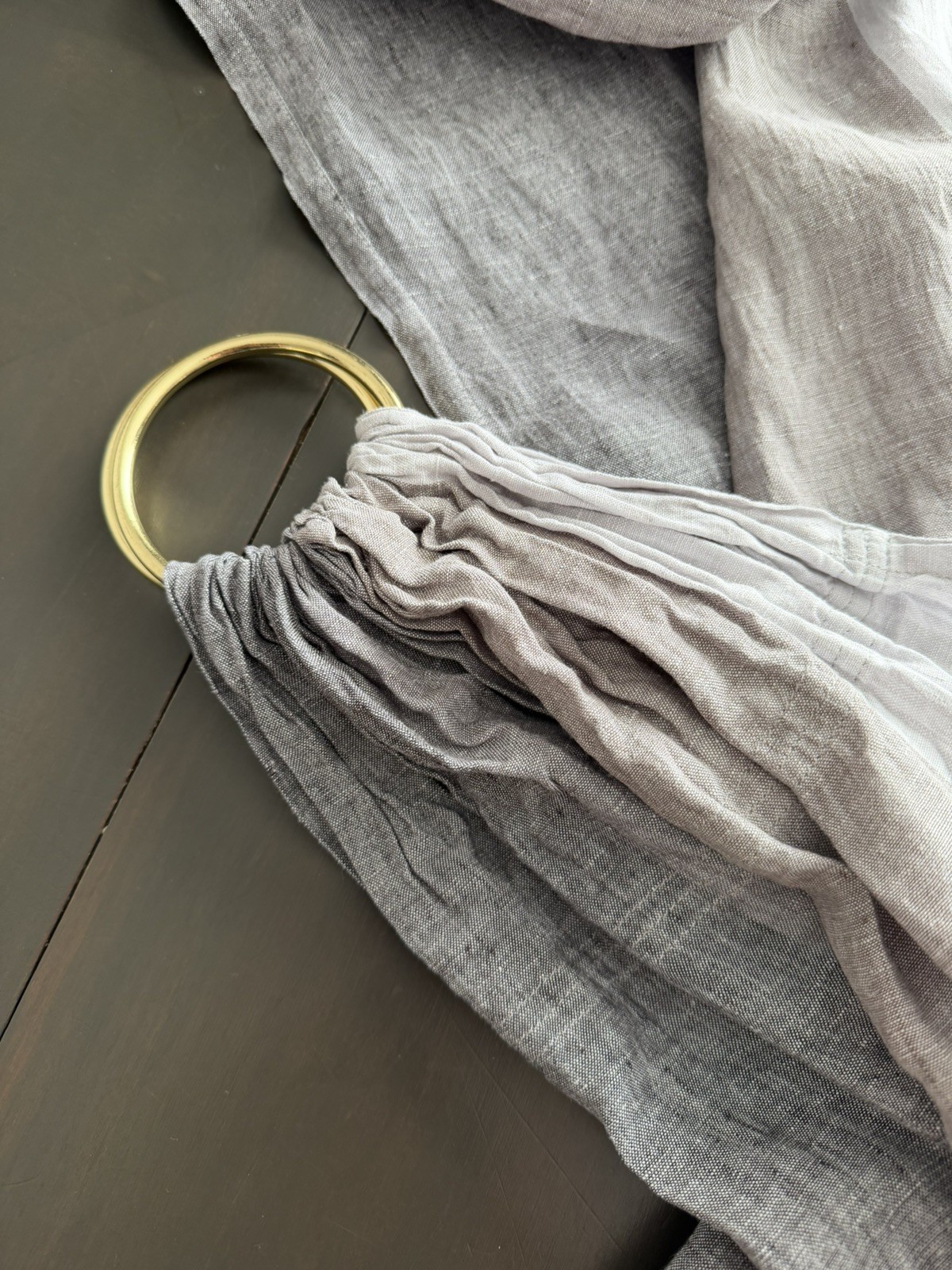 Lillebaby LINEN Ring Sling Baby Carrier Eternal Love Nimbus Cloud Grey Gray