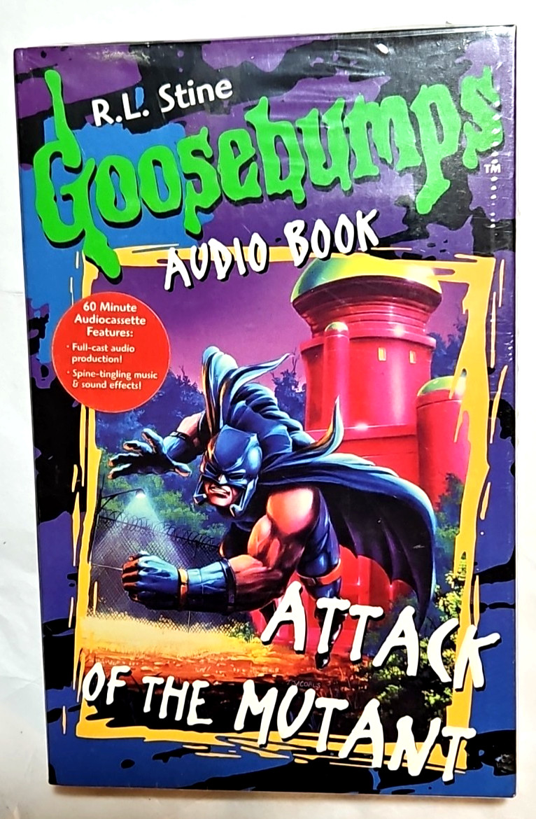R.L. Stine Goosebumps "Attack of The Mutant" Audio Book Cassette 1996 Ppd2U!