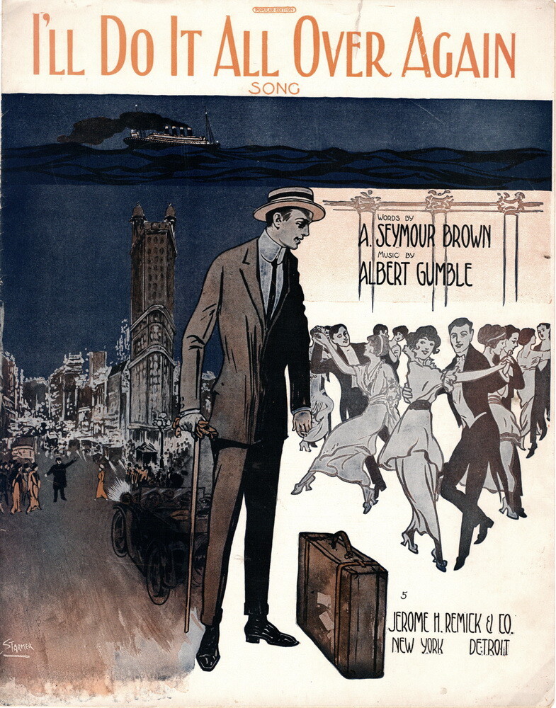 I'll Do It All Over Again, 1914 Vintage Sheet Music