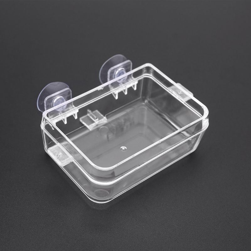 Anti-escape Amphibiane Drinker Bowl Worm Feeding Dish Suction Cup Reptile Feeder