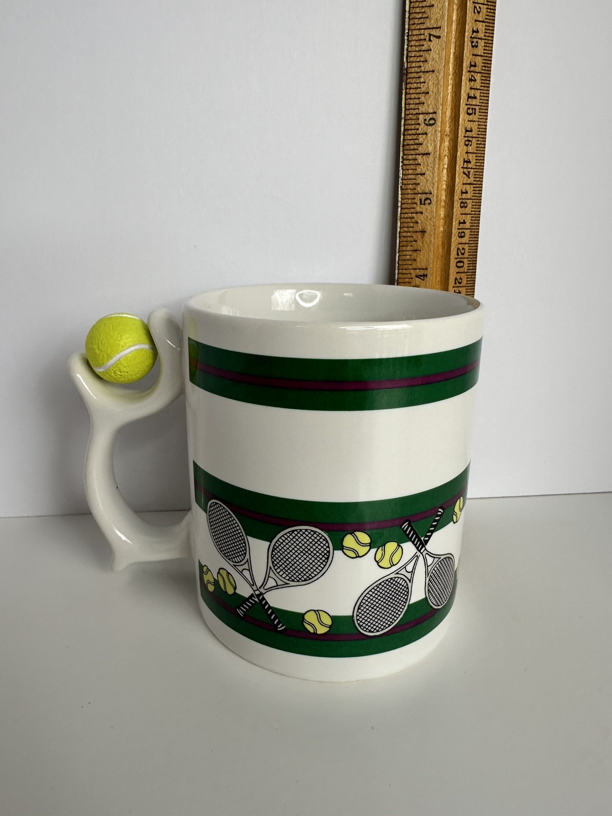 TENNIS SPINNER COFFEE MUG 1995 RPM TALUS CORP fidget spinner vintage 90s