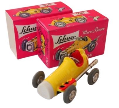 Schuco Micro Racer Midget 1041 Tin Toy Car Yellow Vintage Showa Era Rare Japan