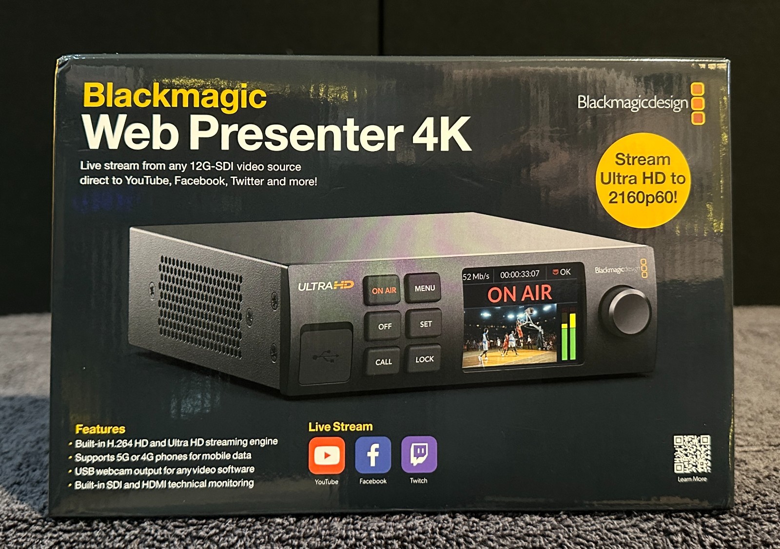 Blackmagic Web Presenter 4K | Perfect Condition | Used Once | BDLKWEBPTR4K