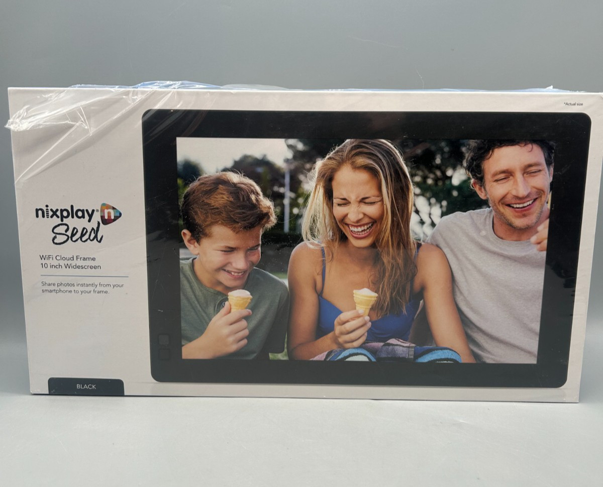 Nixplay Seed 10.1" Inch WiFi Cloud Digital Photo Frame - Black (W10B)