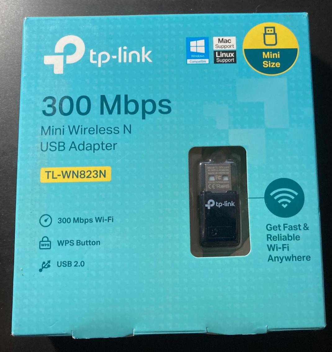 TP-LINK WiFi Dongle 300 Mbps Mini Wireless Network USB Wi-Fi Adapter for PC Desk