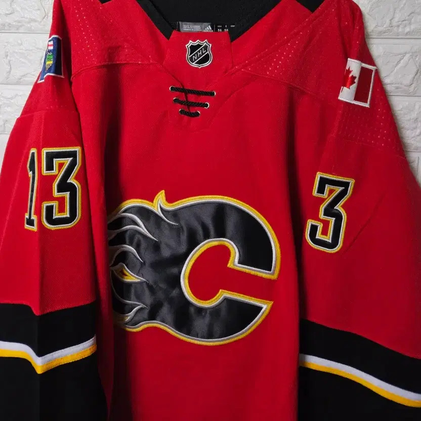 Adidas NHL Calgary Flames Hockey Jersey, Size 56