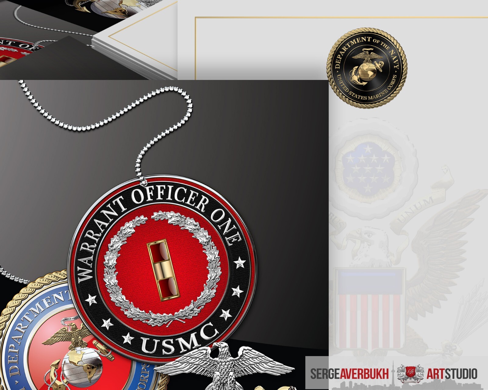 Customizable US Marine Warrant Officer One Invitation Template DIGITAL DOWNLOAD