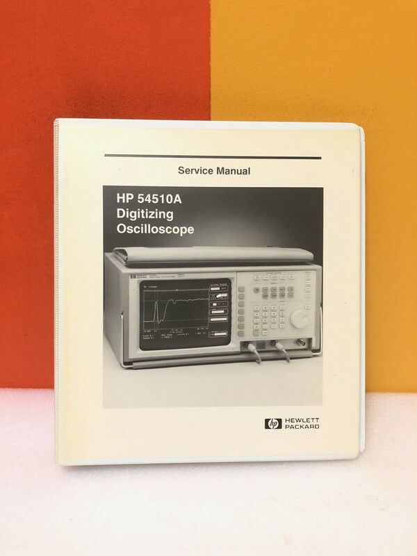 HP 54510-90903 54510A Digitizing Oscilloscope Service Manual
