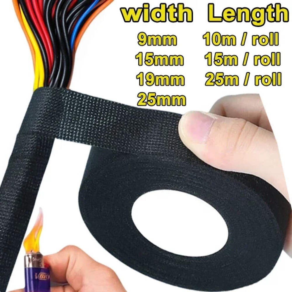 Heat Resistant Car Wiring Harness Cloth Fabric Tape for Auto Cable Organizer