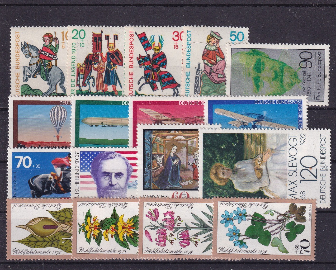 Bundesrepublik MNH ** issues from 1970's